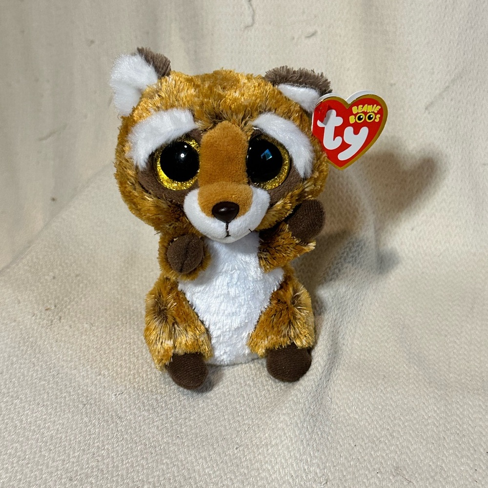 Ty Beanie Rusty Plush Toy in Brown and White